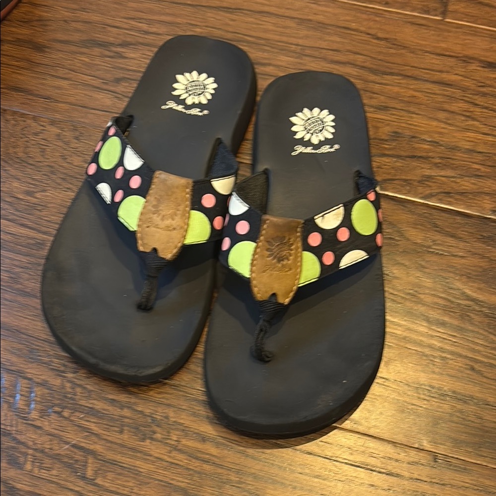 Kids Polka Dot Flip Flops
